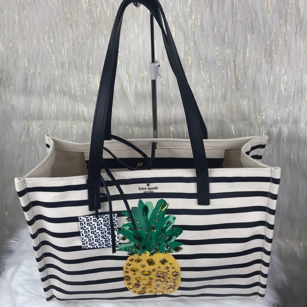 ❌SOLD❌KATE SPADE PINEAPPLE MEGA SAM SHOULDER/TOTE - Picture 5 of 8
